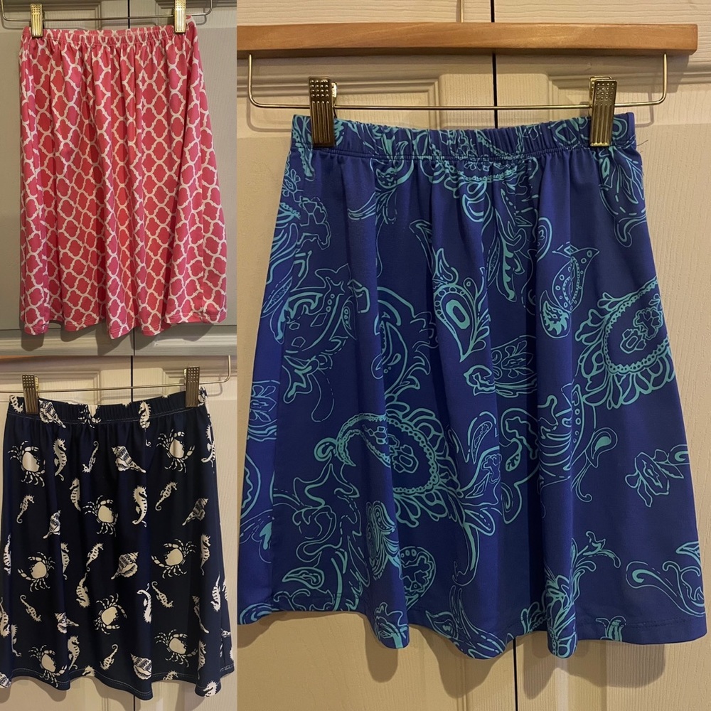 Patterned spandex skirt bundle